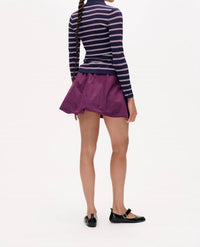 BAUM UND PFERDGARTEN Camiline Jewel Button Front Cardigan in navy blue red white - women's cardigan - detail view