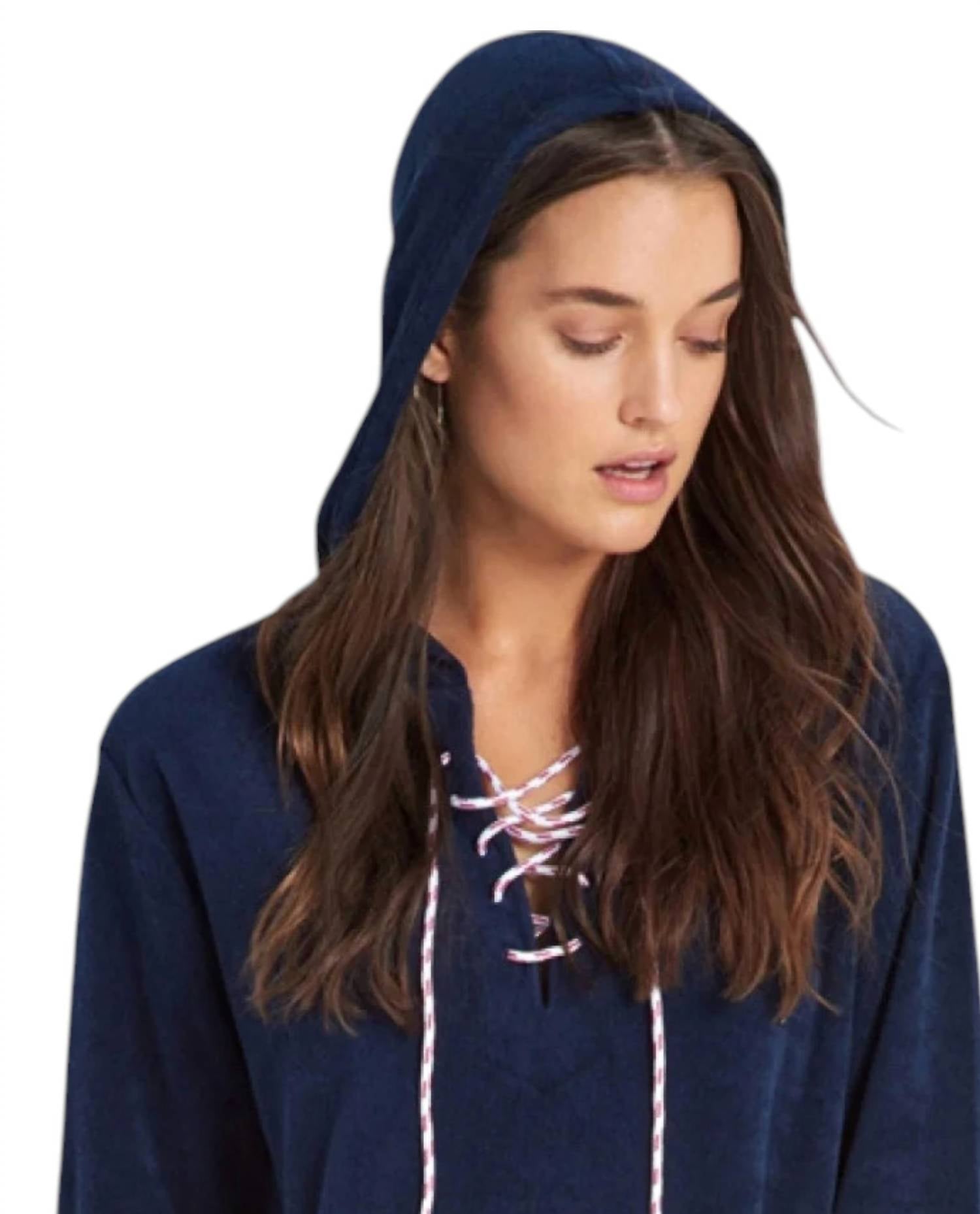 Seafolly - Lace Up Terry Hoodie