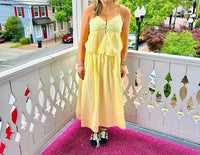 Sadie & Sage - Beachglass Embroidered Maxi Skirt