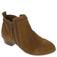 Diba True - Women's Later Gater Whipstitch Detail Suede Booties