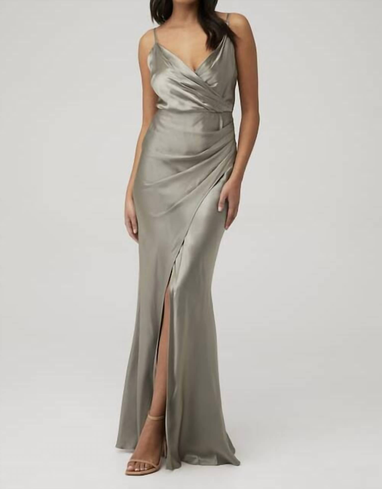 Shona Joy - La Lune Cross Draped Maxi Dress