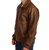 Scully - Aero Squadron Leather Bomber Jacket