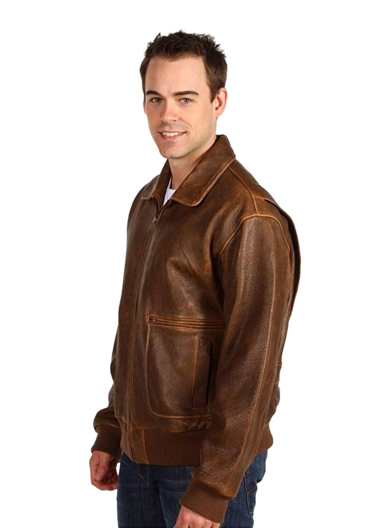 Scully - Aero Squadron Leather Bomber Jacket