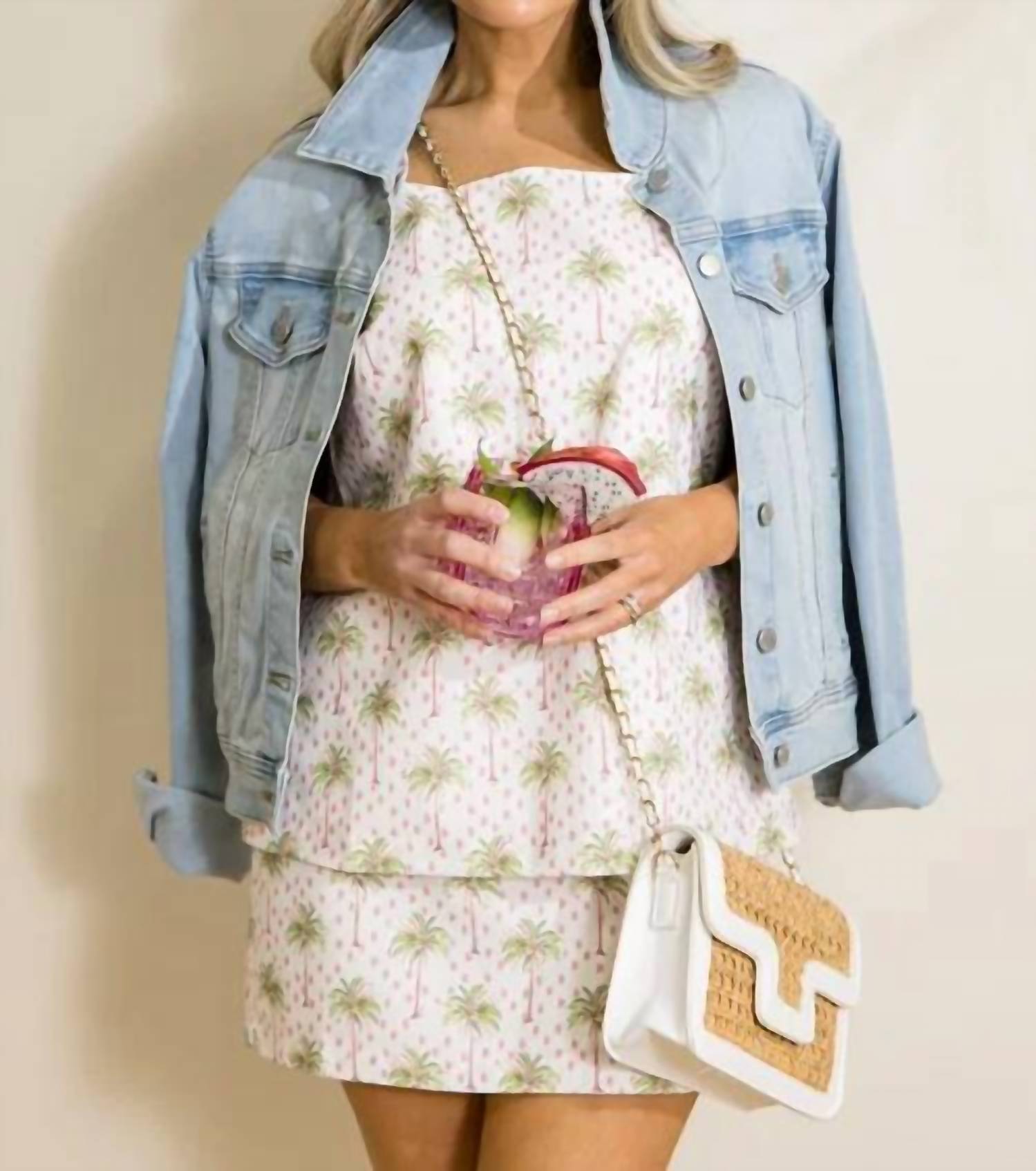 Tcec - Palm Beach Top And Mini Skirt Set