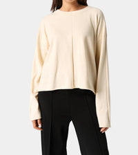 Soaked In Luxury - Spina Boxy Fit Tight Knit Pullover Sweater