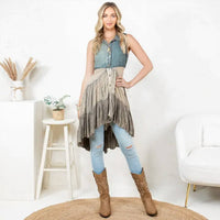 Young Threads - Front-open Asymmetrical High Low Top