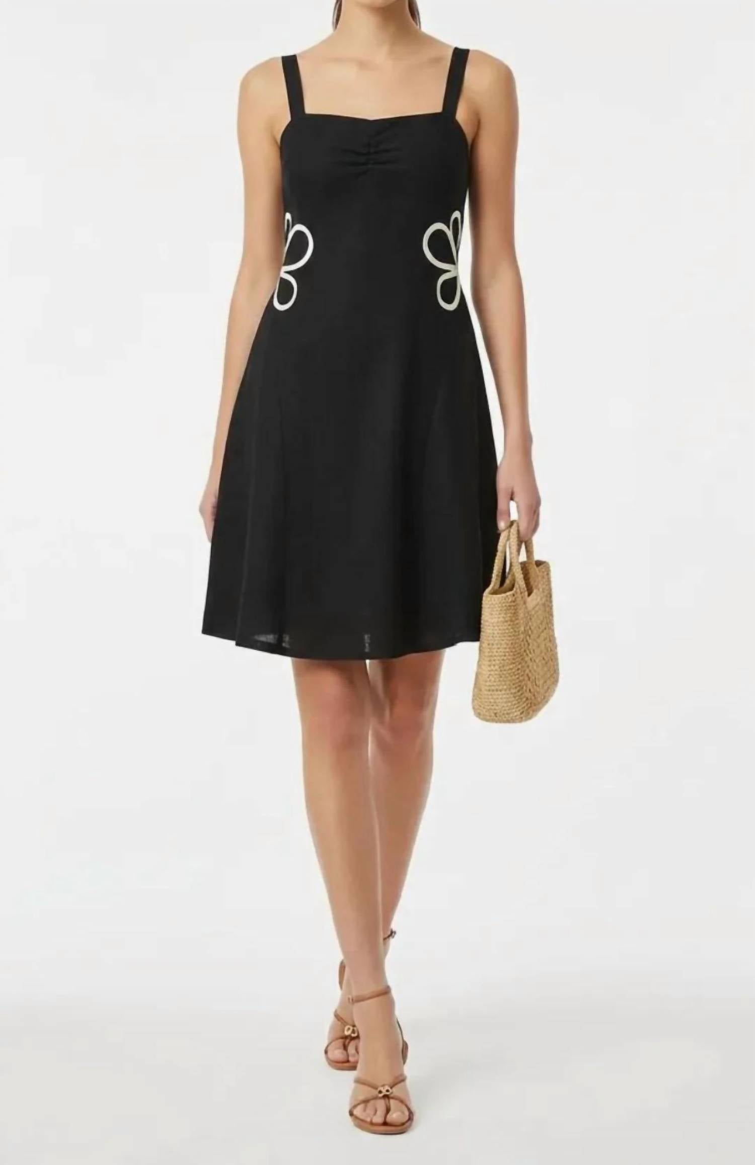 Vava - Applique Linen Dress