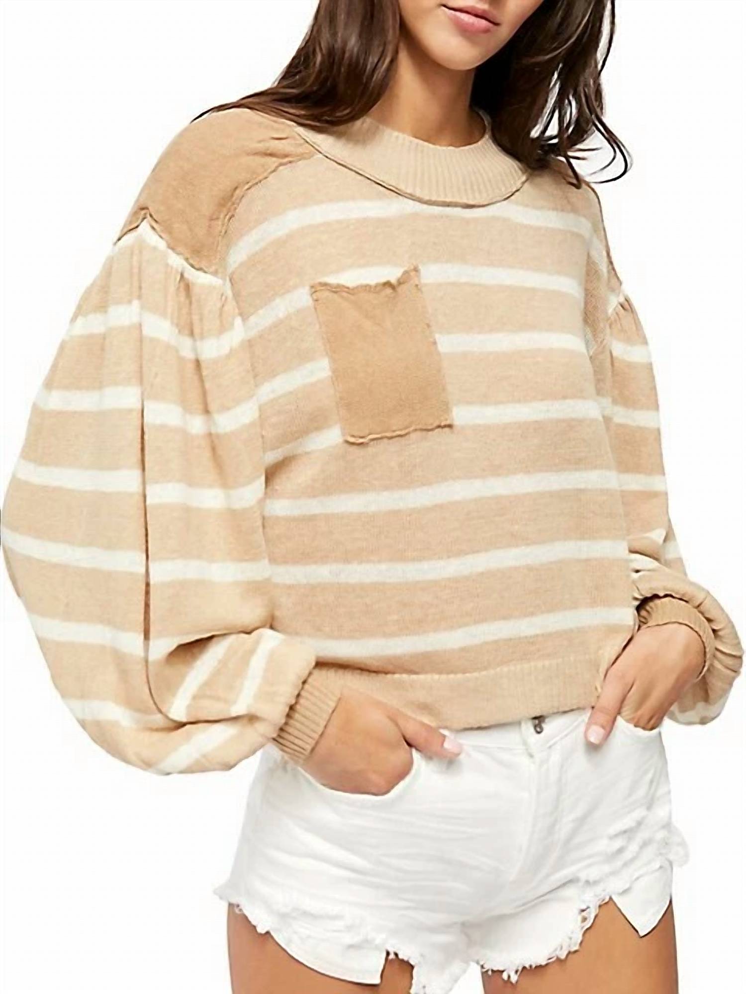 Free People - Between The Lines Stripe Sweater