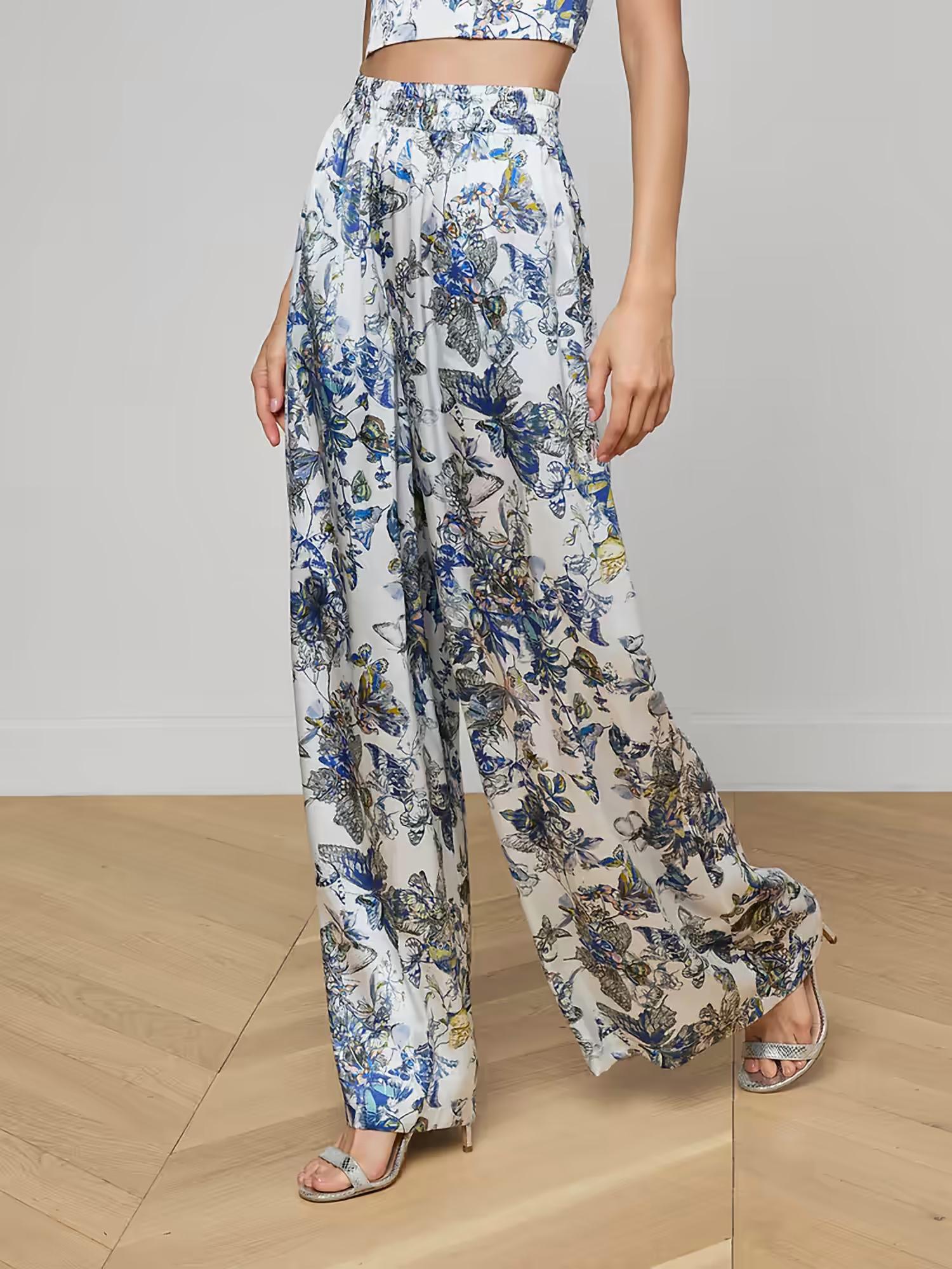 L'Agence - Lillian Silk Wide-leg Pant