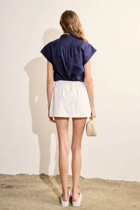 English Factory - Ruffle Denim Skort