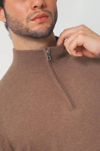 Romeo Nyc - Men's Everyday Cotton Quarter Zip Sweater -plus