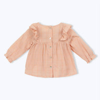Arsène Et Les Pipelettes - Girl's Creamsicle Check Blouse