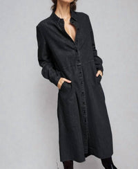 Lara Daisy - The Sunday Stroll Denim Shirt Dress