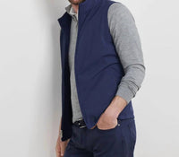 PETER MILLAR Ryder Reversible Vest in navy - men's jacket - alternate view