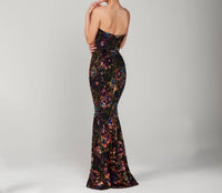 Helsi - Helen Strapless Sequin Mermaid Maxi Dress