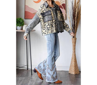 Oli & Hali - Washed Star Print Corduroy Mix Jacket