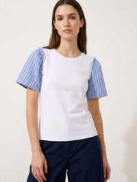 Vilagallo - Striped sleeves tee
