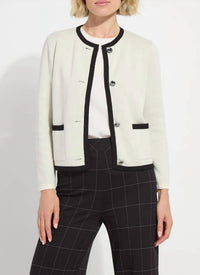 Lysse Amal Sweater Jacket in chalk - women's cardigan