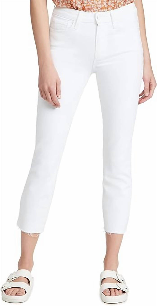 Paige - CINDY CROP WITH RAW HEM JEANS