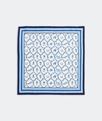 vineyard vines Women's Kentucky Derby Silk Scarf in serenity blue - women's scarf