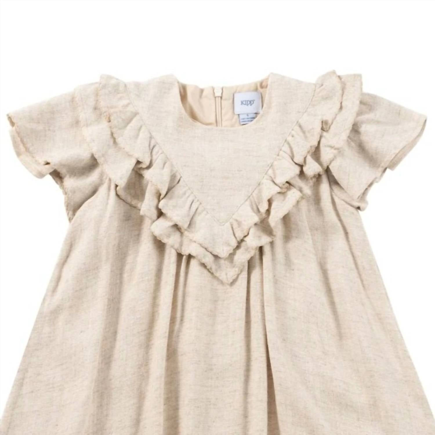 Kipp - Girl's Linen Ruffle Dress