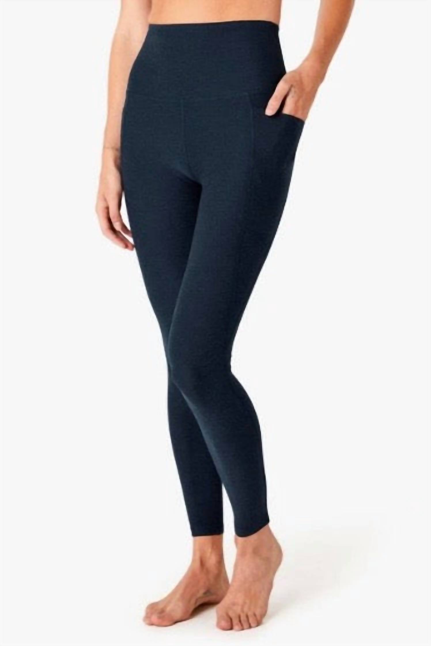 Beyond Yoga - Pocket Hi Waist Midi Leggings