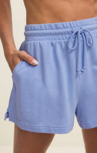 Z Supply Birdie Short in barcelona blue - women's shorts - detail view