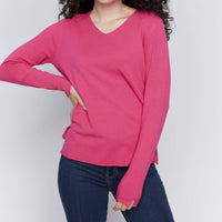Charlie B - V-neck Basic Sweater
