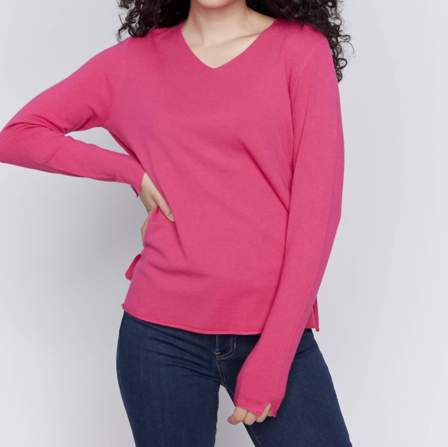 Charlie B - V-neck Basic Sweater