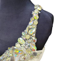 Rachel Allan - Women's One Shoulder Jeweled Strap Gown