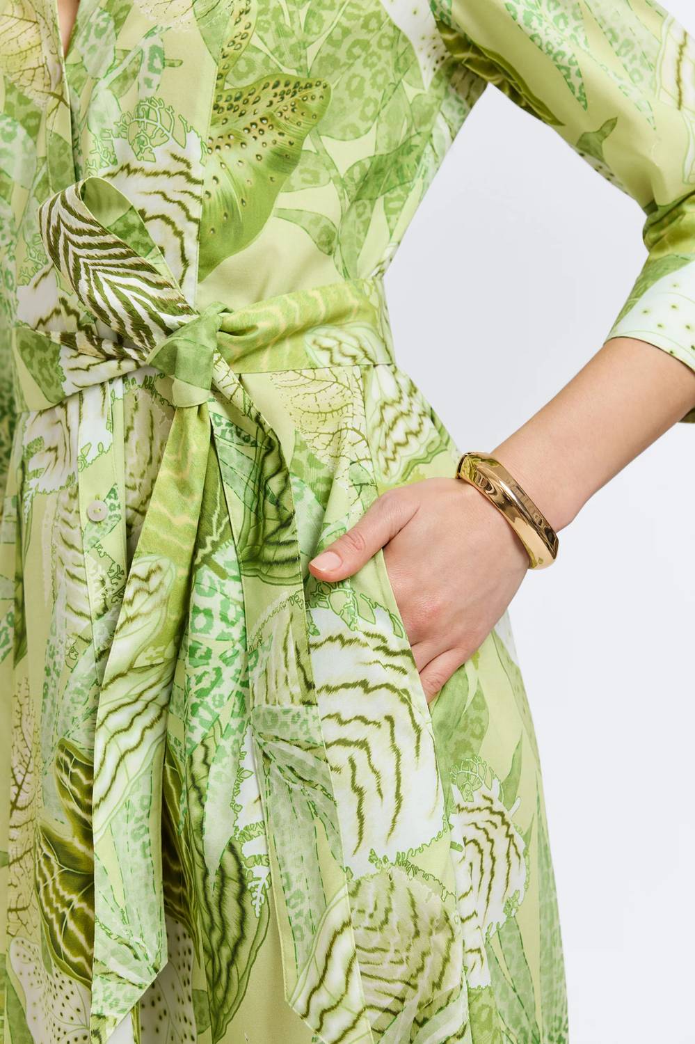 Foxcroft - Fiona Jungle Leaves Dress