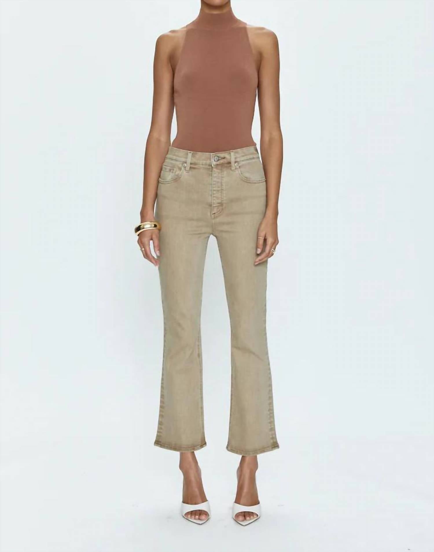 PISTOLA Lennon High Rise Bootcut Jeans in mink snow - women's jeans - alternate view