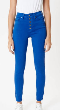 Kancan - High Rise Button Fly Super Skinny Jeans