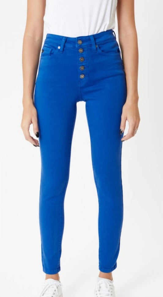 Kancan - High Rise Button Fly Super Skinny Jeans