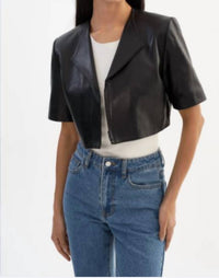 Lamarque - Aviana Short Sleeve Leather Jacket