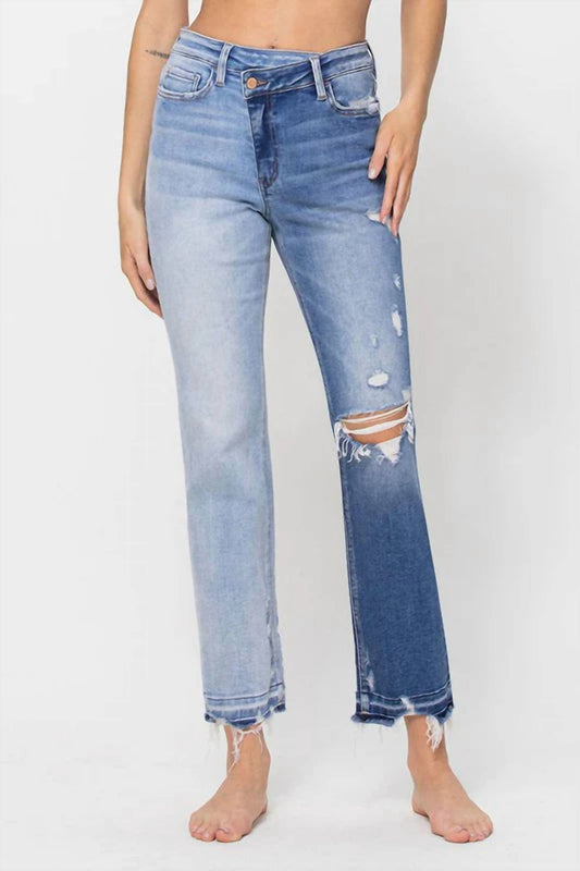 Flying Monkey - Criss Cross Boyfriend Jeans