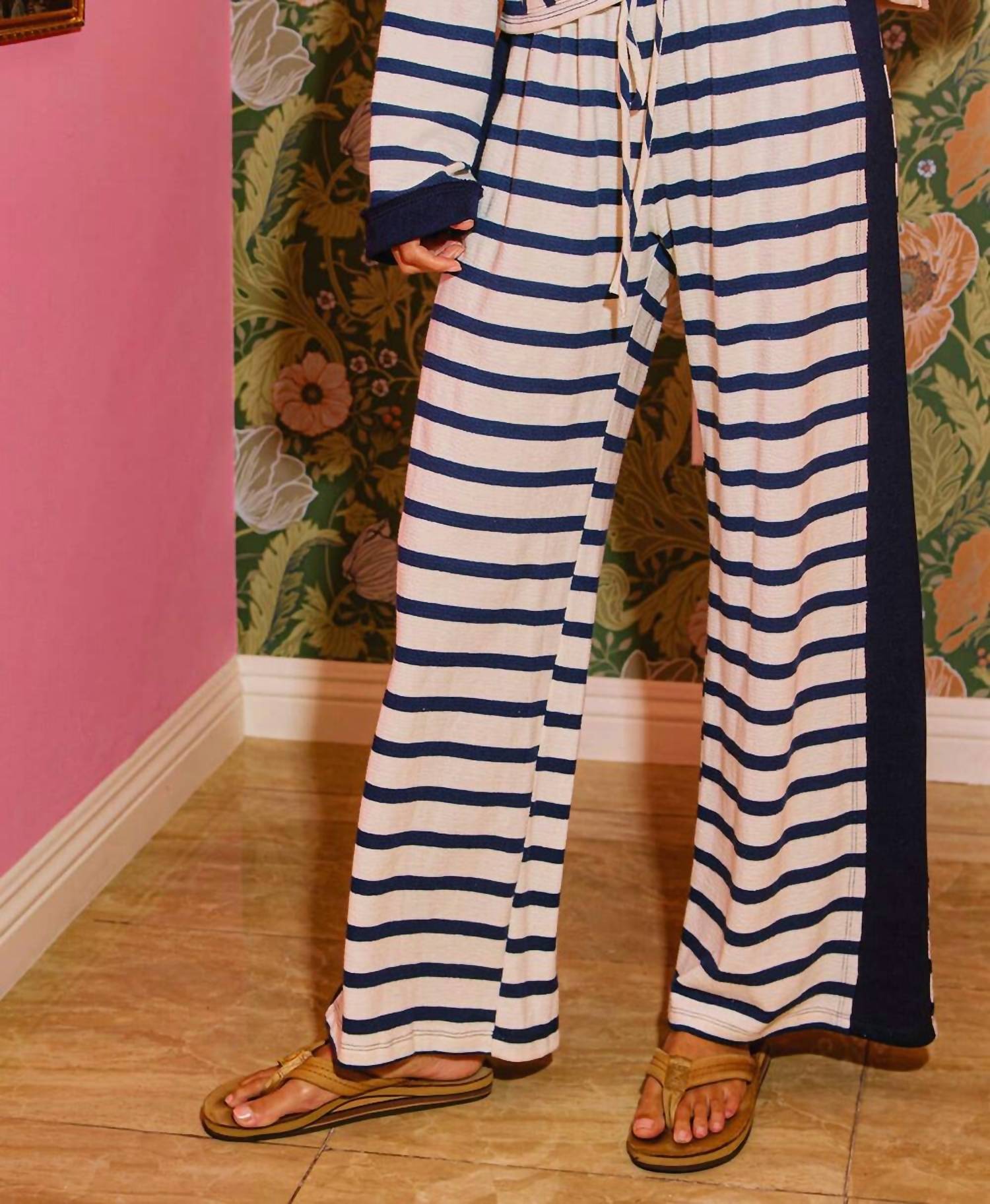 Bucketlist - Birdie Drawstring Stripe Pants