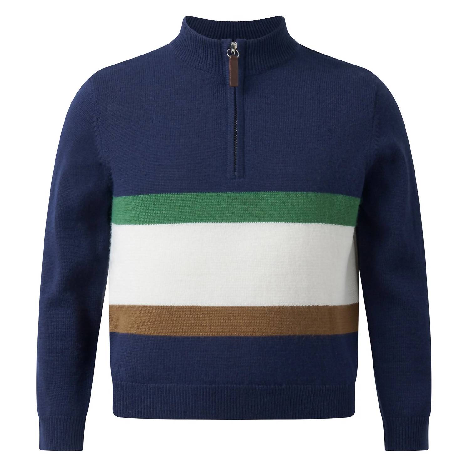 Rachel Riley - Kid's Stripe Half-zip Sweater