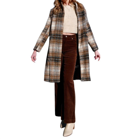 Sage The Label - Delphi Plaid Coat