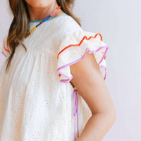 Sunshine Tienda - Eyelet Lottie Top
