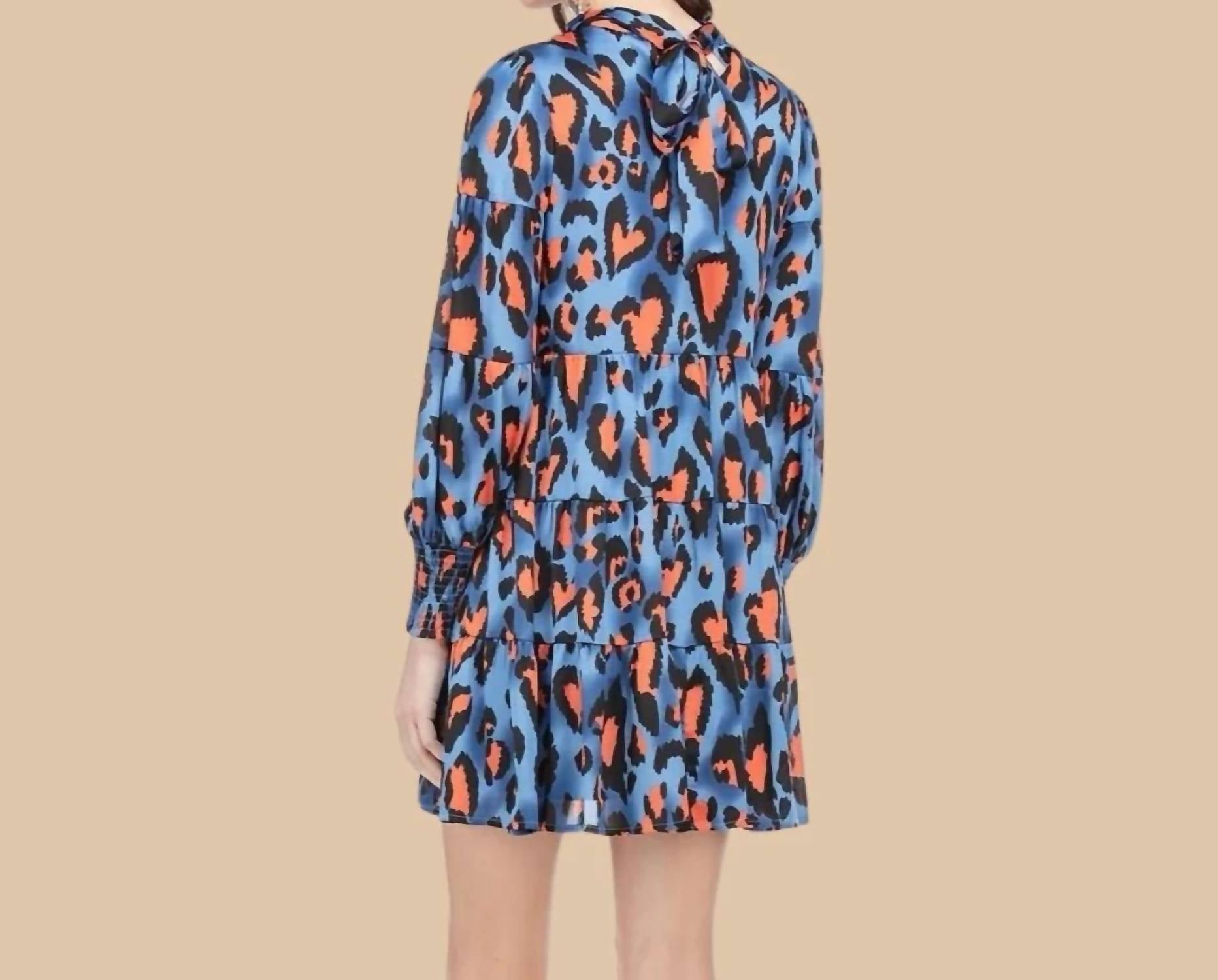 Joy Joy - Love Spots Tie Neck Tiered Dress