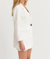 Crescent - Renata Contrast Stitch Blazer
