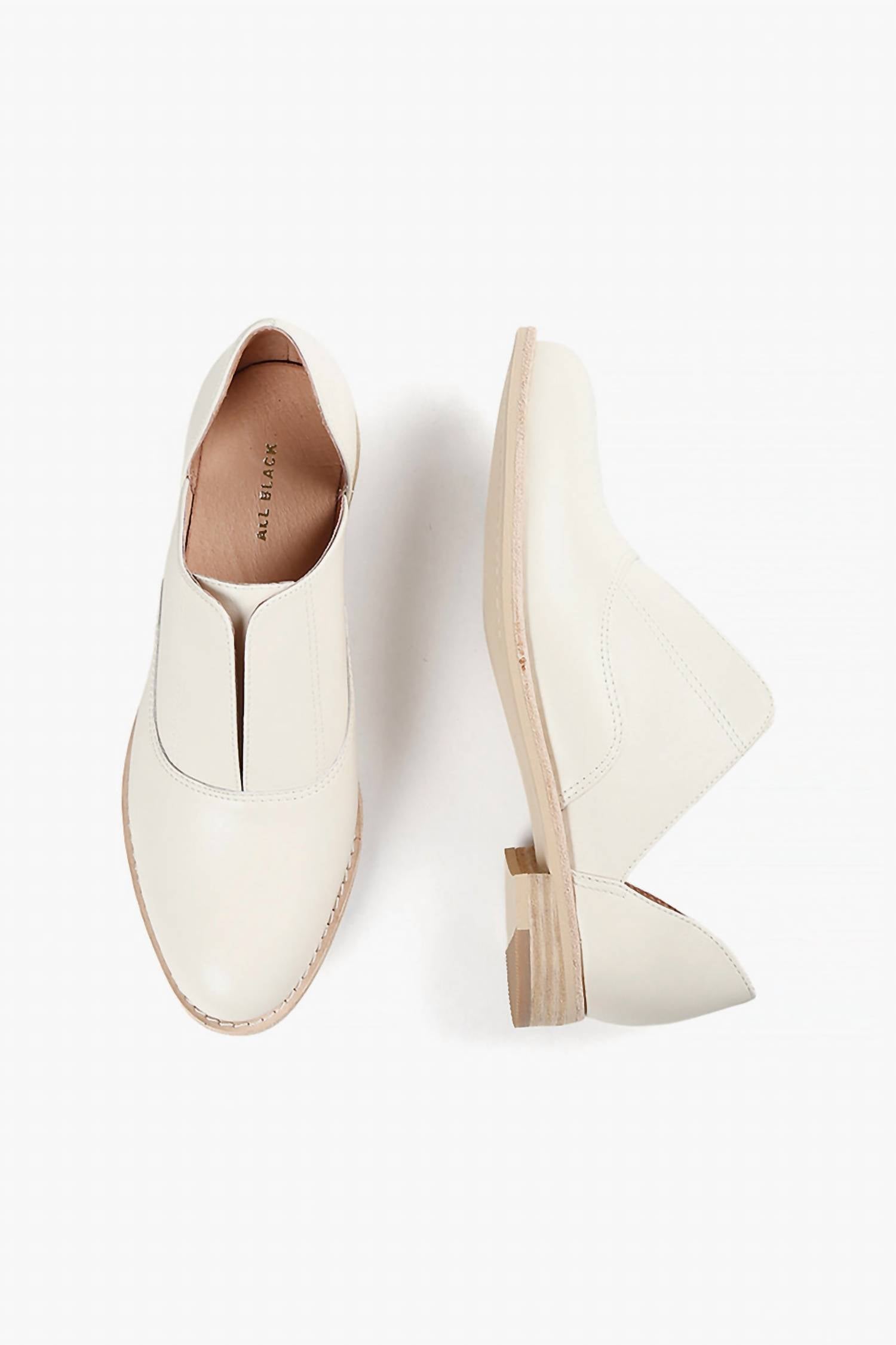 All Black - Women's Side Scoop Cowman Shoes