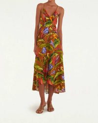 Farm Rio - Florart Midi Wrap Dress