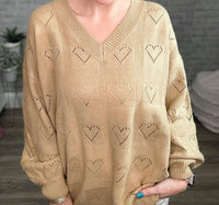 Jess Lea - Be Mine Cut Out Heart Sweater