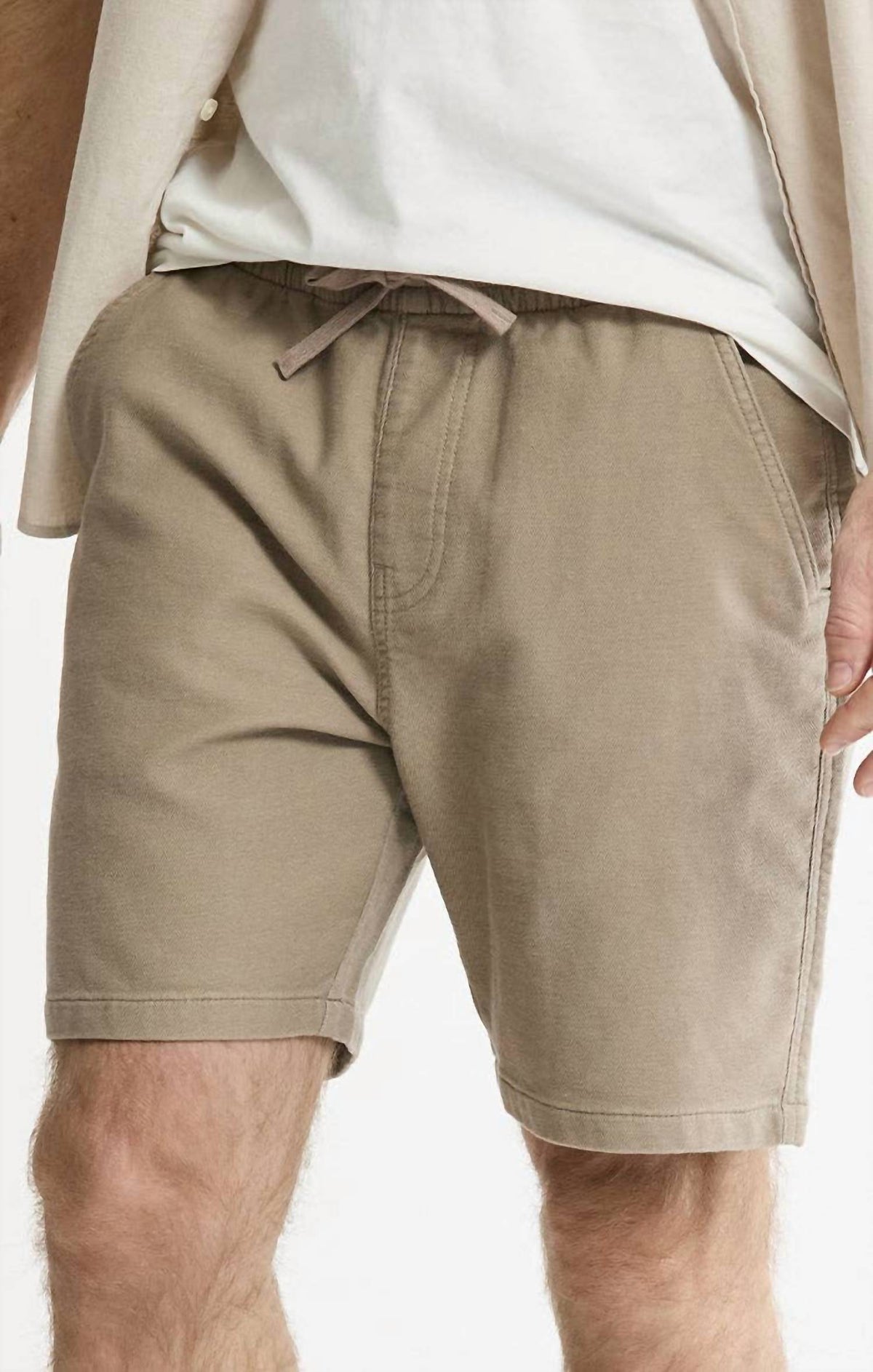 Jachs New York - Men's Cotton Twill Drawstring Shorts