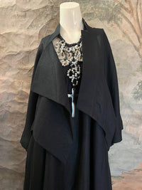 Amma By Kedem Sasson - Asymmetrical Short Linen Jacket