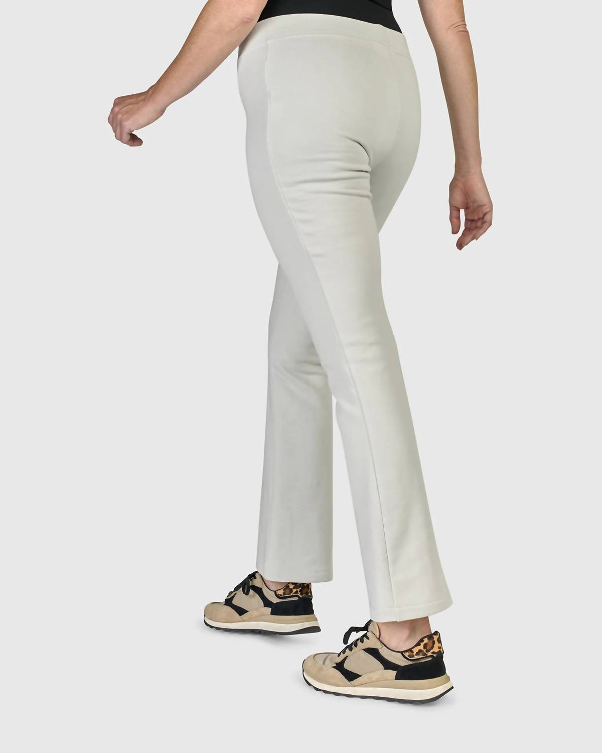 ALEMBIKA Urban Calloway Kick Flare Pants in ice - women's pants - detail view