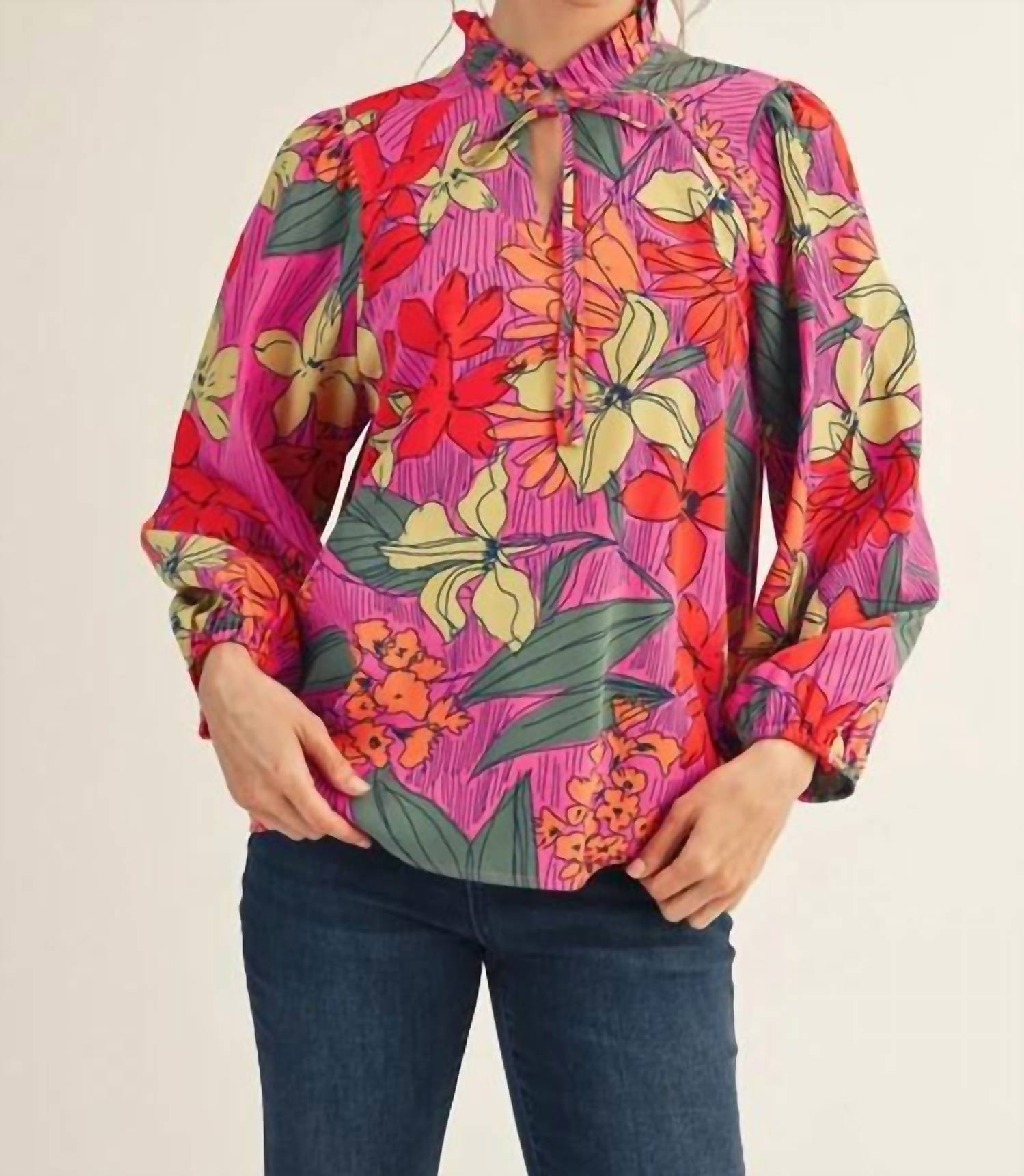 Jodifl - Fall Floral Top