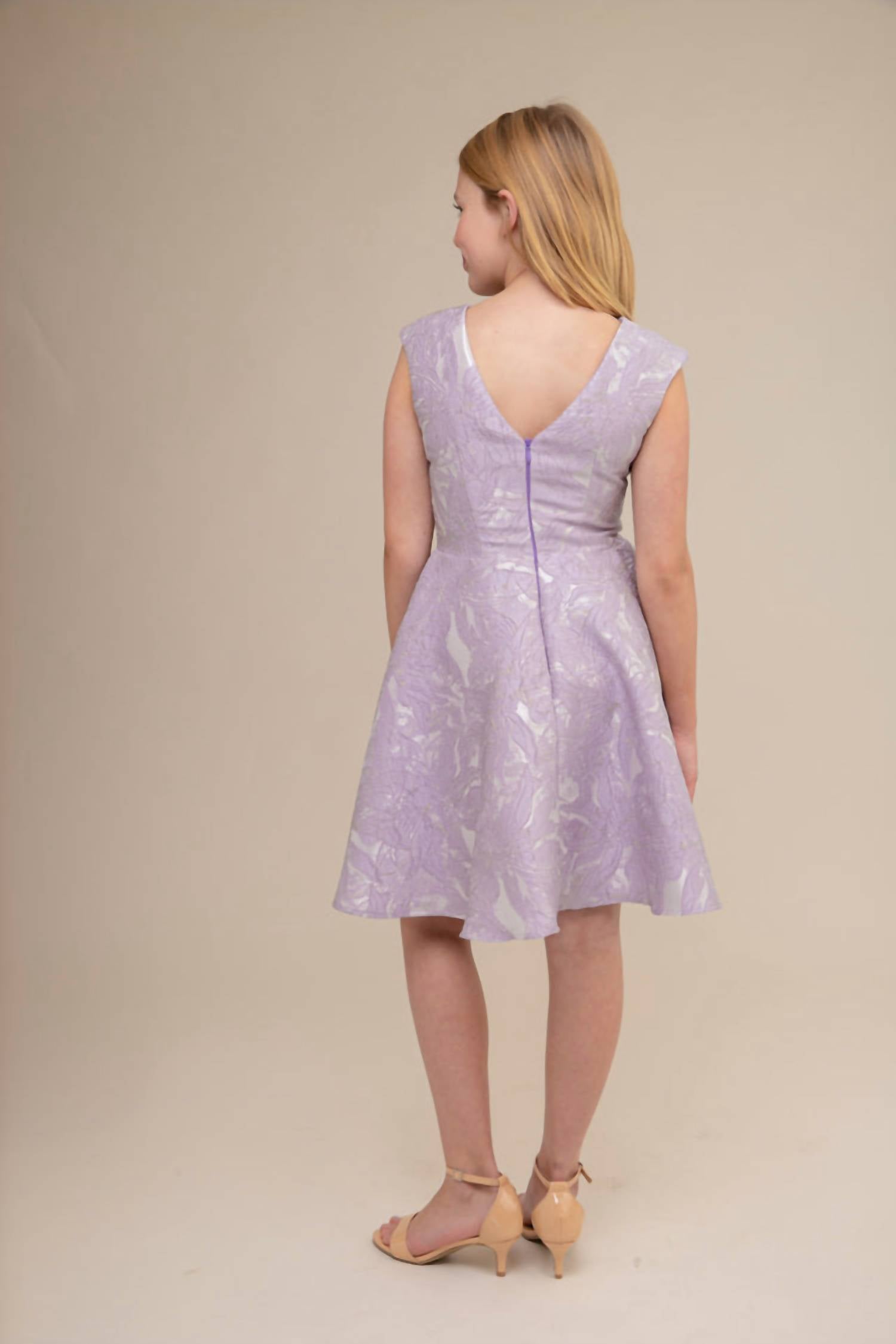 Un Deux Trois - Floral Cap Sleeve Dress